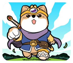 Shiba-dog the Brave sticker #262873