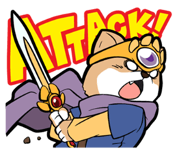 Shiba-dog the Brave sticker #262875