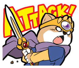 Shiba-dog the Brave sticker #262875
