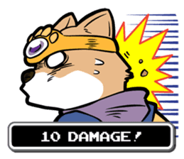 Shiba-dog the Brave sticker #262876