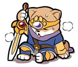 Shiba-dog the Brave sticker #262879