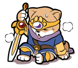 Shiba-dog the Brave sticker #262879