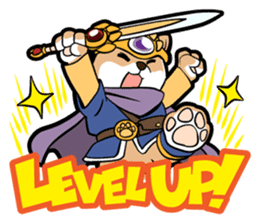 Shiba-dog the Brave sticker #262880