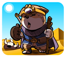 Shiba-dog the Brave sticker #262885