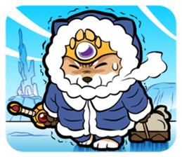 Shiba-dog the Brave sticker #262886