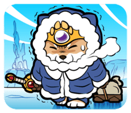 Shiba-dog the Brave sticker #262886