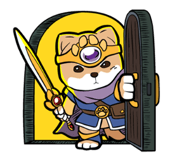 Shiba-dog the Brave sticker #262888