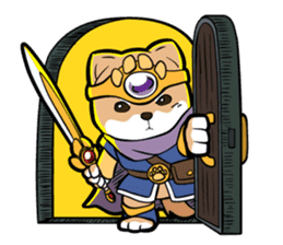 Shiba-dog the Brave sticker #262888