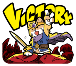 Shiba-dog the Brave sticker #262898