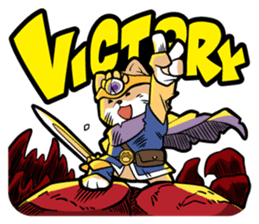 Shiba-dog the Brave sticker #262898