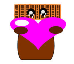 My chocolate beauty who falls in love sticker #265972