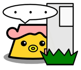 Chick pudding & his friends sticker #266041