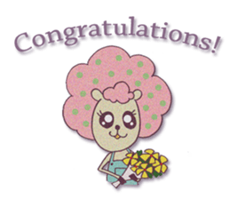HITSUJIKO's congratulations sticker sticker #266163