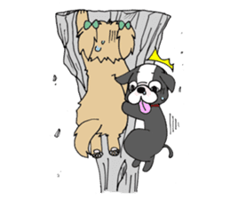 I.K FRIENDS (french bulldog & pekingese) sticker #266410