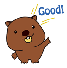 This is cute Wombat's Line Stamps! sticker #267465