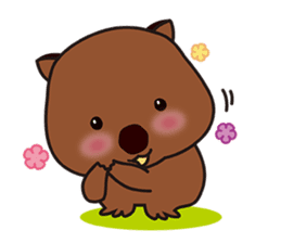 This is cute Wombat's Line Stamps! sticker #267466