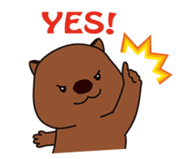 This is cute Wombat's Line Stamps! sticker #267467