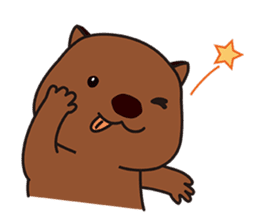 This is cute Wombat's Line Stamps! sticker #267468