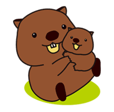 This is cute Wombat's Line Stamps! sticker #267470
