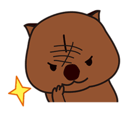 This is cute Wombat's Line Stamps! sticker #267472