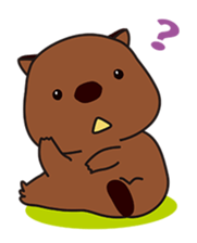 This is cute Wombat's Line Stamps! sticker #267473
