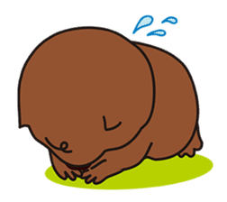 This is cute Wombat's Line Stamps! sticker #267474