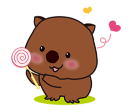 This is cute Wombat's Line Stamps! sticker #267475