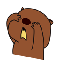 This is cute Wombat's Line Stamps! sticker #267476