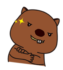 This is cute Wombat's Line Stamps! sticker #267480