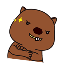 This is cute Wombat's Line Stamps! sticker #267480