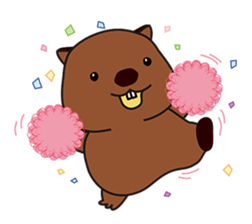 This is cute Wombat's Line Stamps! sticker #267481