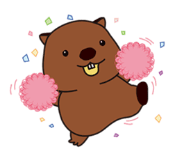 This is cute Wombat's Line Stamps! sticker #267481