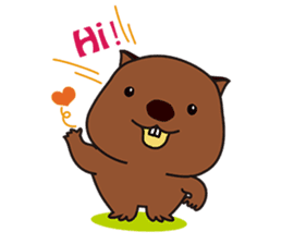 This is cute Wombat's Line Stamps! sticker #267486