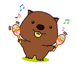 This is cute Wombat's Line Stamps! sticker #267488