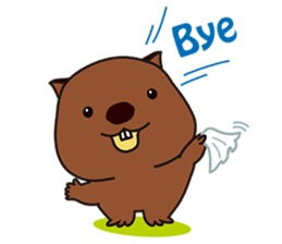 This is cute Wombat's Line Stamps! sticker #267489