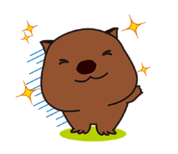 This is cute Wombat's Line Stamps! sticker #267490
