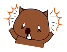This is cute Wombat's Line Stamps! sticker #267493