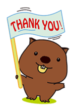 This is cute Wombat's Line Stamps! sticker #267494