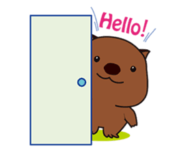 This is cute Wombat's Line Stamps! sticker #267495