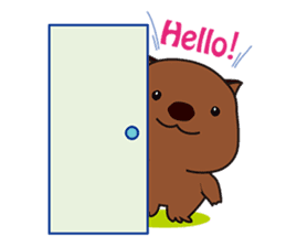 This is cute Wombat's Line Stamps! sticker #267495