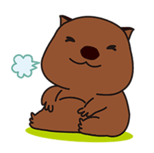 This is cute Wombat's Line Stamps! sticker #267496
