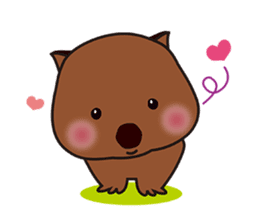 This is cute Wombat's Line Stamps! sticker #267498