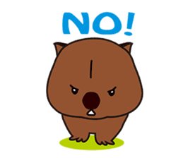 This is cute Wombat's Line Stamps! sticker #267499