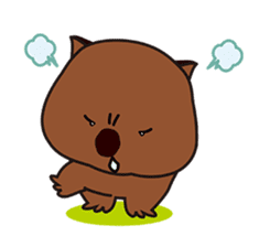 This is cute Wombat's Line Stamps! sticker #267500
