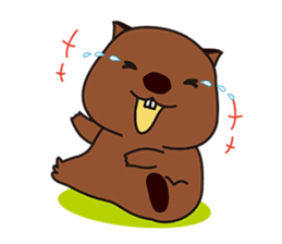 This is cute Wombat's Line Stamps! sticker #267502