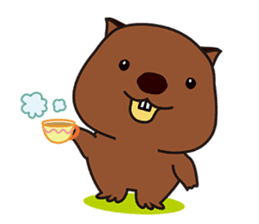 This is cute Wombat's Line Stamps! sticker #267503