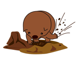 This is cute Wombat's Line Stamps! sticker #267504