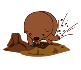 This is cute Wombat's Line Stamps! sticker #267504