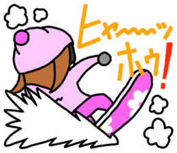 Snowboard Powder sticker #269026