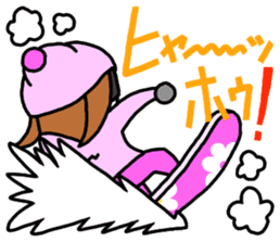 Snowboard Powder sticker #269026